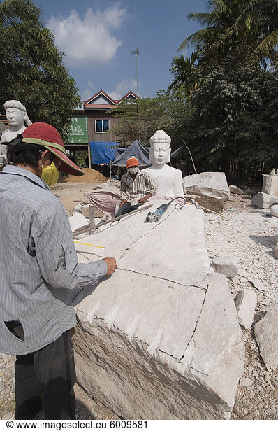 Stone masons  Cambodia  Indochina  Southeast Asia  Asia