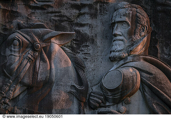 Stonewall Jackson Carving  Stone Mountain Park  Georgia