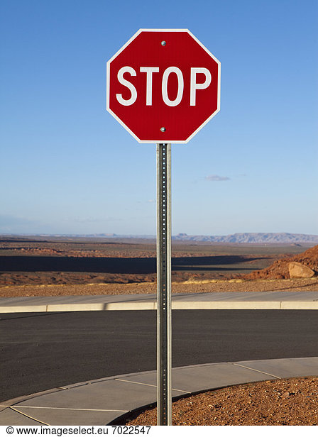 Stop Sign in the Desert
