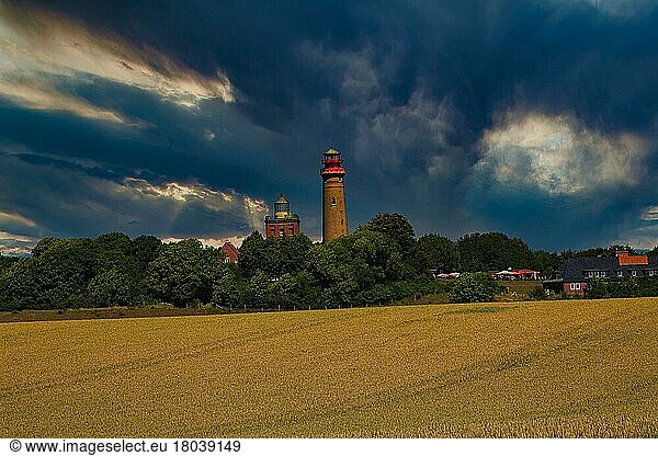Stormy atmosphere at Cape Arkona on the island of Rügen. Putgarden  Rügen Mecklenburg-Western Pomerania  Germany  Europe