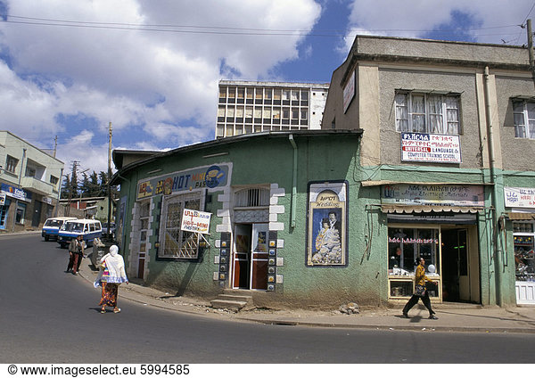 Straßenszene  Addis Abeba  Äthiopien  Afrika