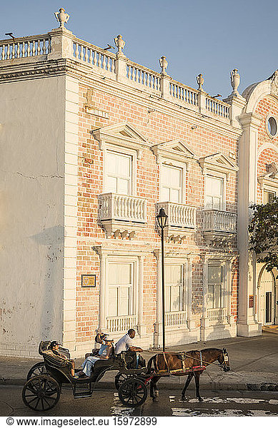 Straßenszene  Cartagena  Abteilung Bolivar  Kolumbien  Südamerika