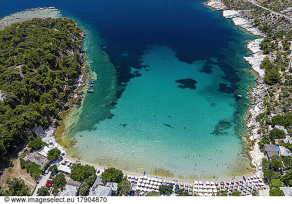 Strand Alyki  Insel Thassos  Griechische Inseln  Griechenland  Europa