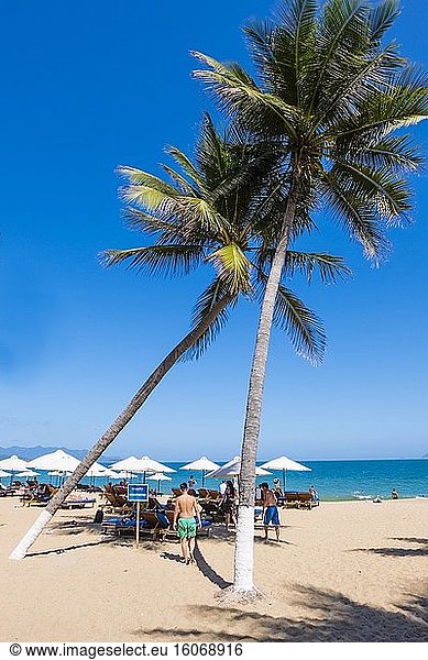 Strand  Nha Trang  Vietnam  Asien.