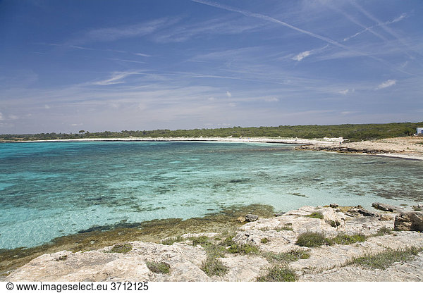 Strand Platja d'es Caragol Mallorca Balearen Mittelmeer Spanien Europa