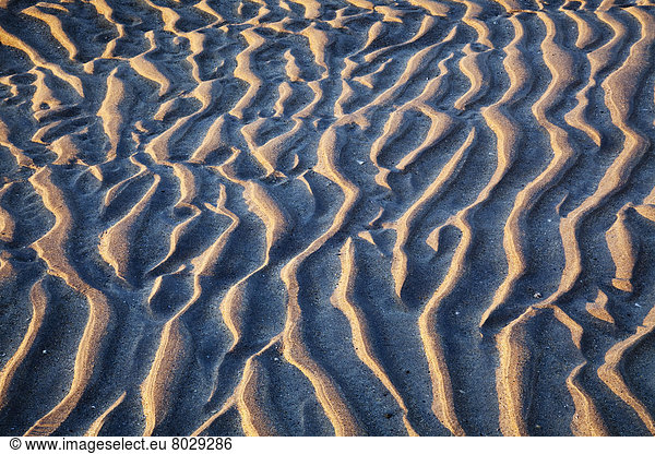 Strand  Sand  gewellt
