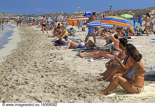 Strand Ses Illetes  Balearische Inseln  Formentera  Pityusen  Balearische Inseln  Spanien  Europa.