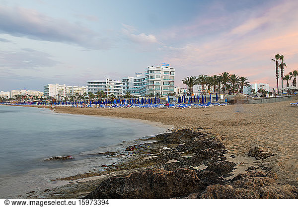 Strand von Protaras  Zypern  Mittelmeer  Europa