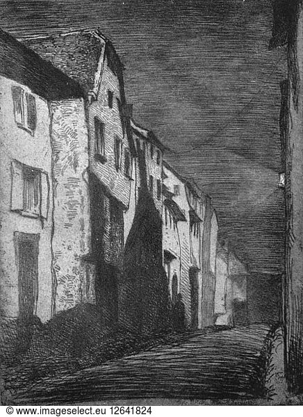 Street at Saverne  1858  (1903). Artist: James Abbott McNeill Whistler.