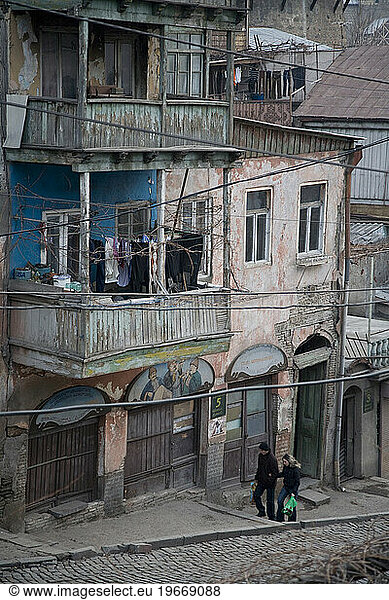 Street life in Old Tbilisi  Georgia.