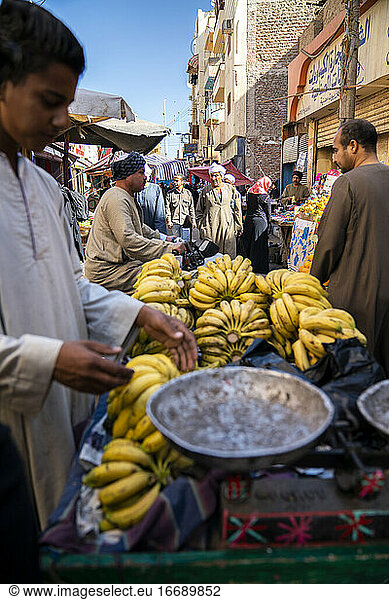 Street market in Luxor  Egypt