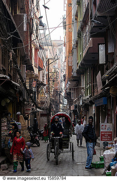 Street motion in Kathmandu Nepal