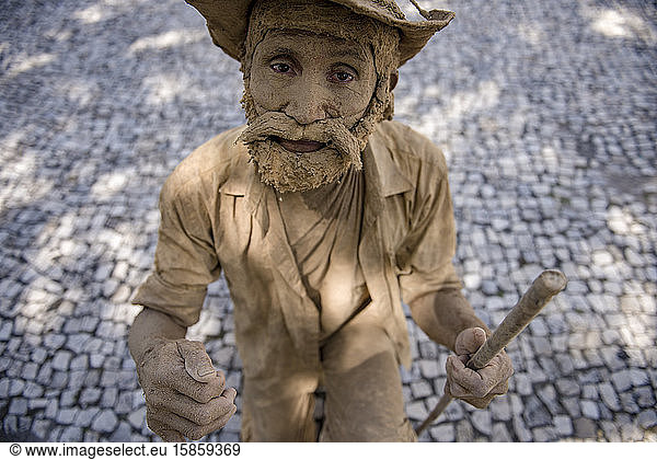 Street performer in Belem do Para streets