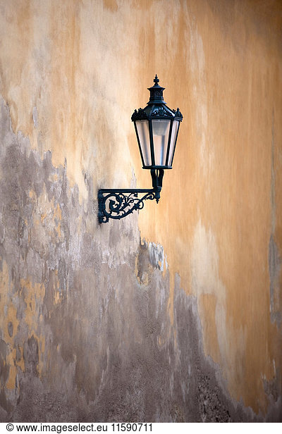 Streetlight attached to wall
