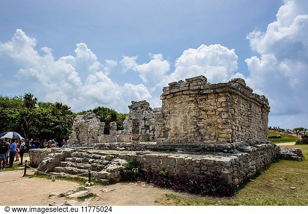 Structure in the mayan site of Tulum,  Quintana Roo (Mexico)