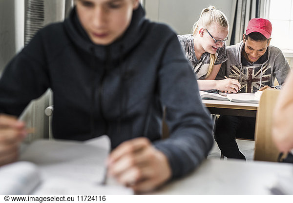 Students (14-15) in classroom