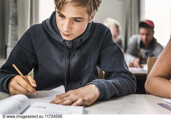 Students (14-15) in classroom