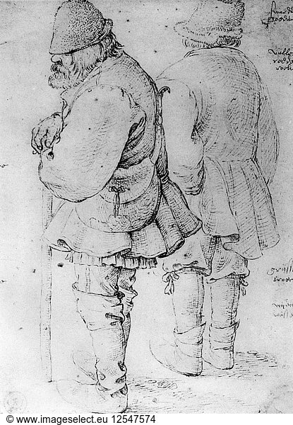 Studies of Peasants  1913.Artist: Pieter Bruegel the Elder