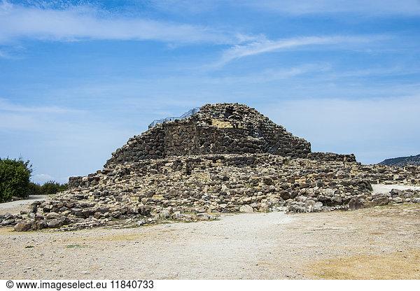 Su Nuraxi  Nuragische Ausgrabungsstätte in Barumini  UNESCO-Weltkulturerbe  Sardinien  Italien  Europa