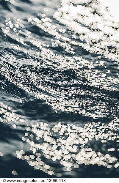 Sunlight reflecting sea waves