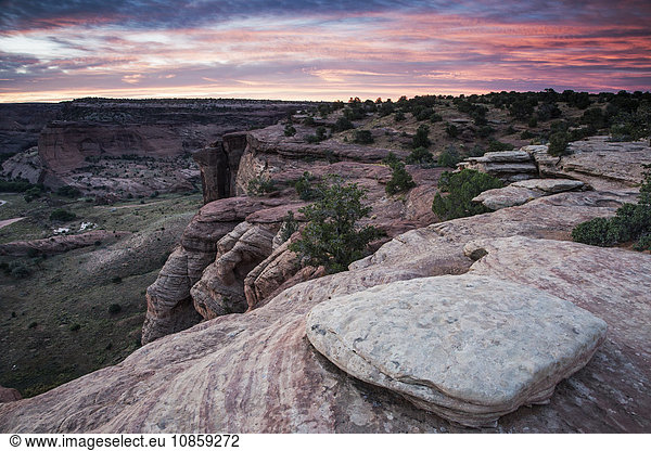 Sunrise over Canyon de Chelly  New Mexico  United States