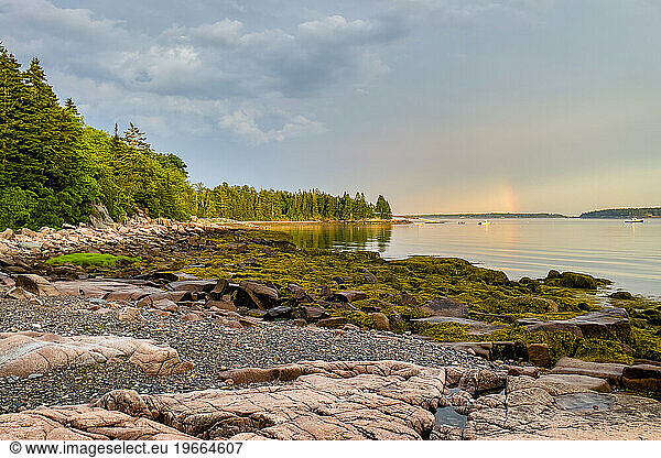 Sunset at Acadia National Park in Maine.