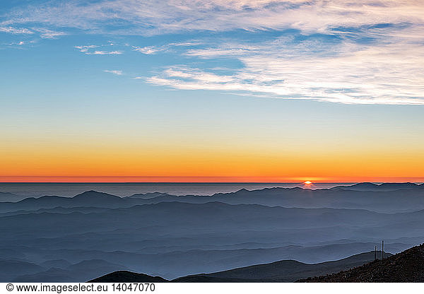 Sunset over the La Silla Observatory
