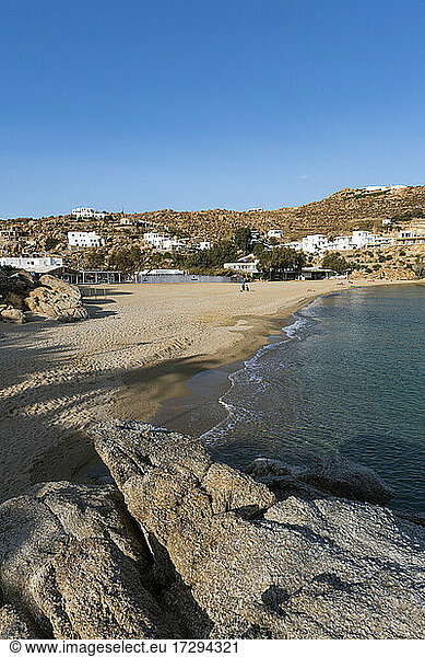 Super Paradise Beach in Mykonos  Griechenland