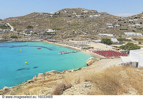 Super Paradise Beach  Mykonos  Kykladen-Inseln  Griechische Inseln  Griechenland  Europa