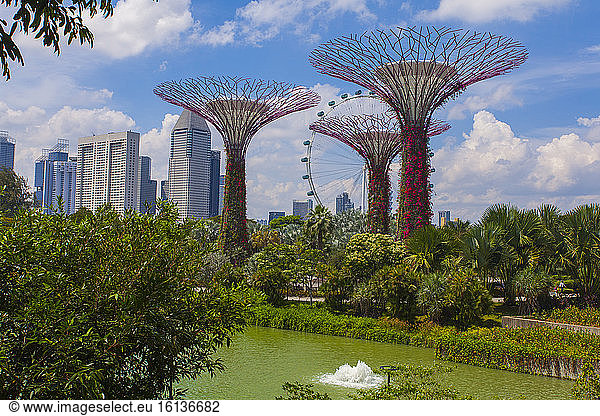 Super trees Garden by the bay park. Singapour