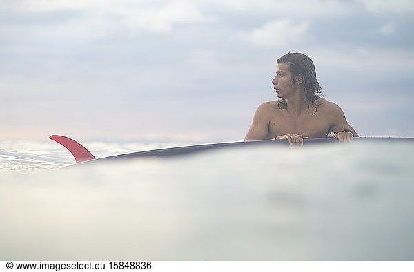 Surfing the sunrise in Costa Rica