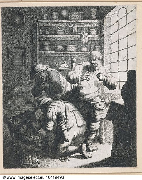 Surgeon by Jan Georg van Vliet  engraving