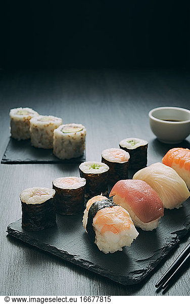 Sushi-Lebensmittel-Kopierraum einstellen