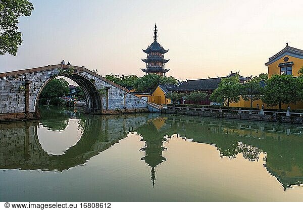 Suzhou ze Stadtlandschaft