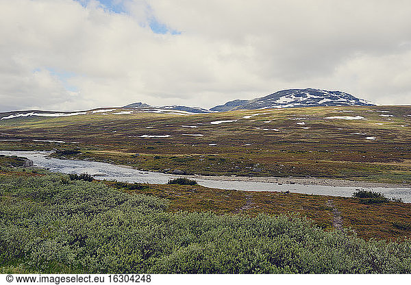 Sweden  Gaeddede  Landscape at Stekenjokk plateau