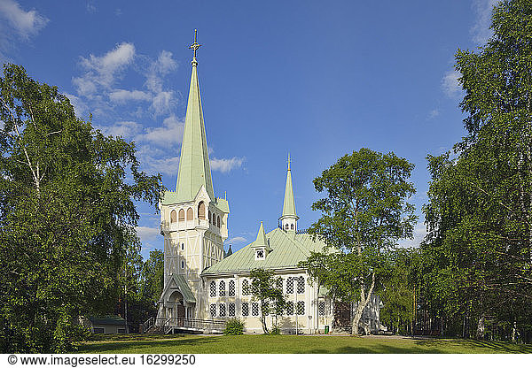 Sweden  Jokkmokk  Wood church