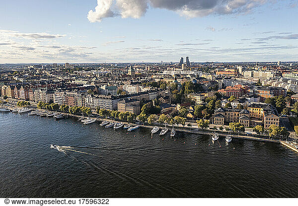Sweden  Stockholm County  Stockholm  Aerial view of edge ofÂ Norrmalm district