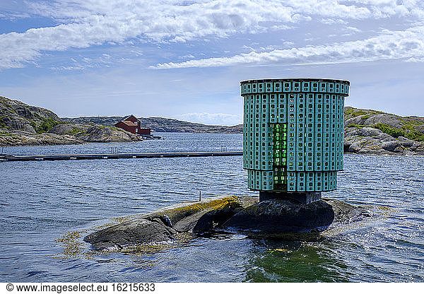 Sweden  Vastra Gotaland County  Skarhamn  Structure in front of Nordic Watercolour Museum