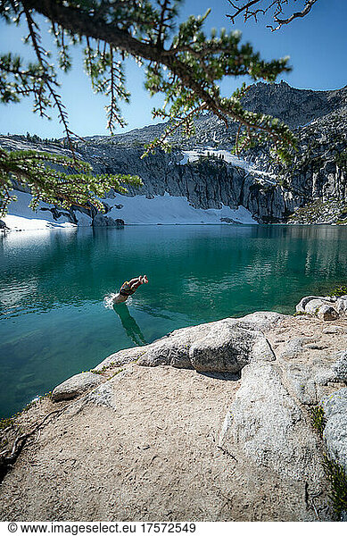 Swimming in the Enchantments in Washington