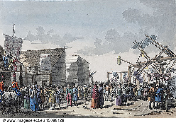 Swing Ride at a Russian Fair  1821.