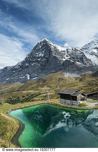 Switzerland  Canton of Bern  region Jungfrau  Eiger  mountain lake