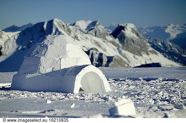 Switzerland  Toggenburg  traditional igloo in mountains
