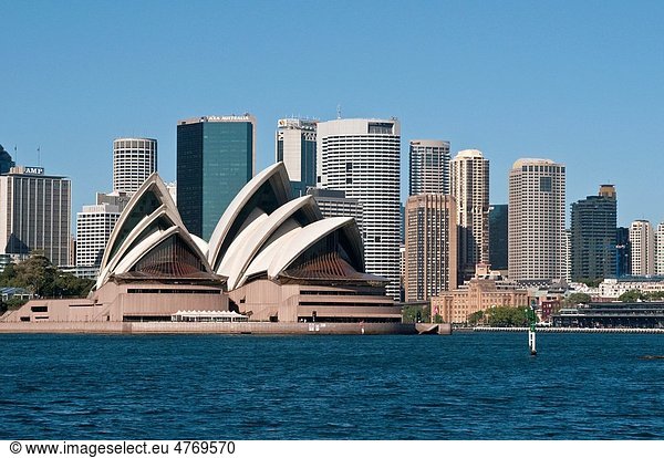 Sydney Opera House and Central Business District  NSW  Australia