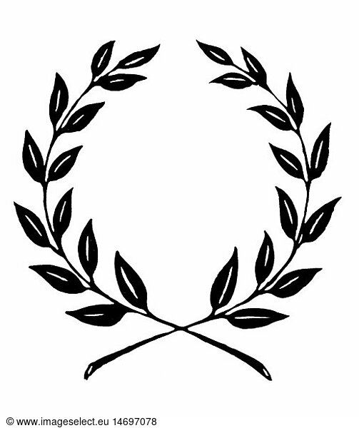 symbols  laurel wreath  computer graphics  1990s