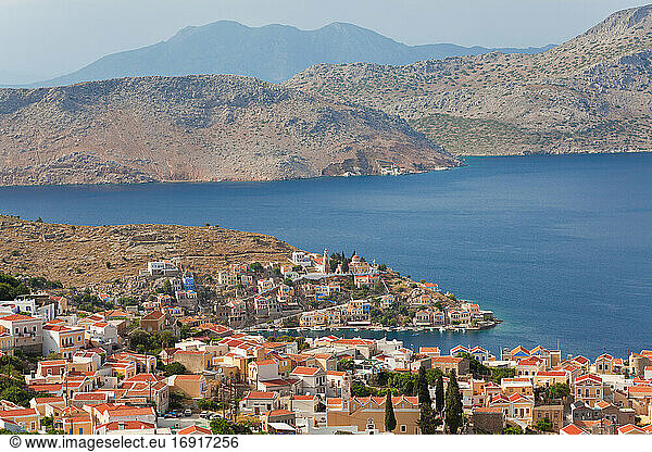 Symi Town  Symi Island  Dodecanese Islands  Greece