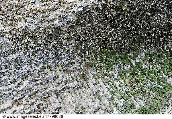 Symphonie der Steine  Basaltsäulenformation entlang der Garni-Schlucht  Provinz Kotayk  Armenien  Kaukasus  Mittlerer Osten  Asien