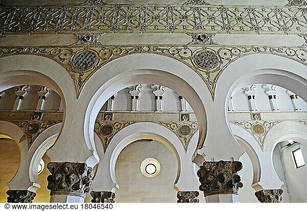 Synagoge Santa Maria la Blanca  Toledo  Kastilien-La Mancha  Spanien  Europa
