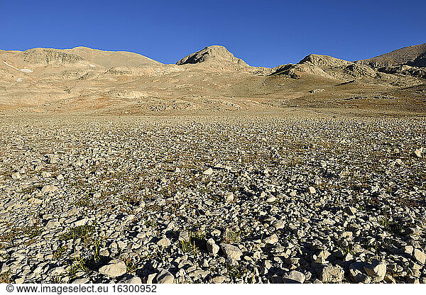 Türkei  Anti-Taurus-Gebirge  Aladaglar-Nationalpark  Steinwüste auf der Yedigoeller-Hochebene