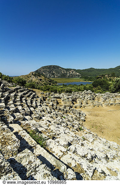 Türkei Dalyan Amphitheater der antiken Stadt Kaunos