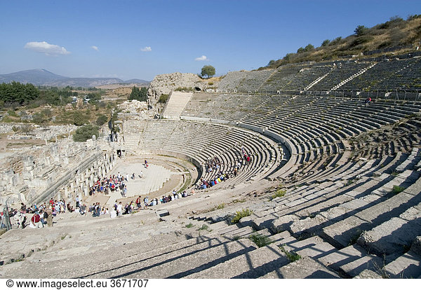 Türkei Ephesus Ausgrabungen Großes Theater für 24 000 Zuschauer